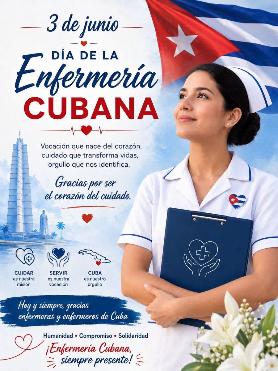 onelry6028's tweet photo. Muchas felicidades a todos  nuestros Enfermeros. 
#CubaEsRevolución https://t.co/AntBKOWvxe