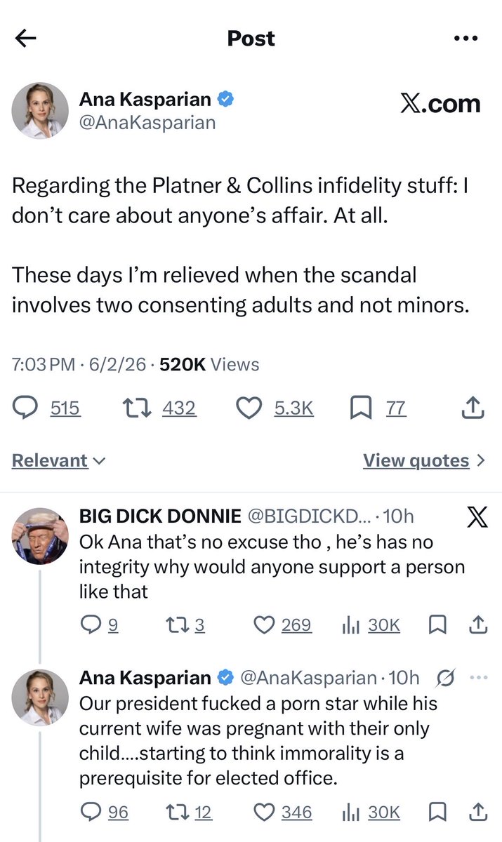 nixowski's tweet photo. @SenBeauClaghorn @AnaKasparian You sound like a bot https://t.co/FCWXOFaIQu