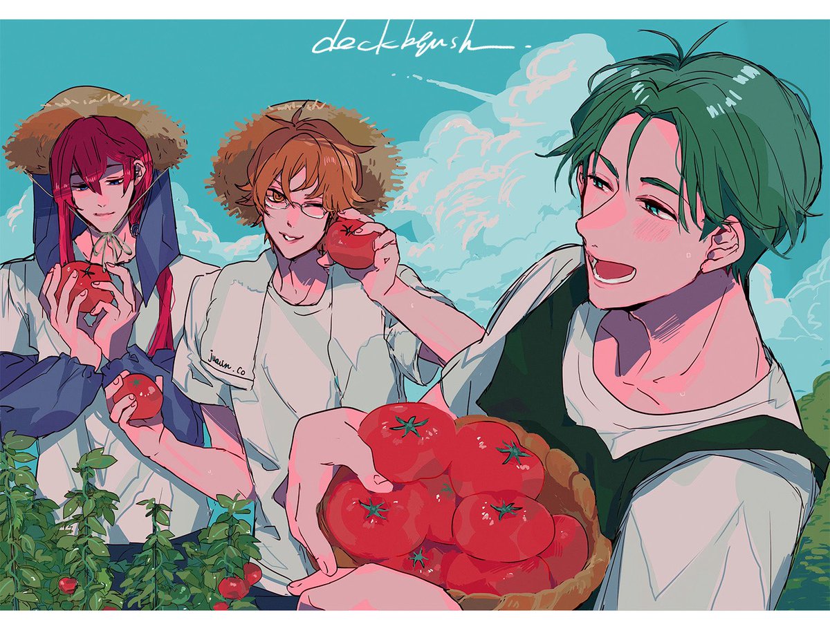 deckbrush_12's tweet photo. #おじプチ カレンダー・ポストカードに寄稿させていただきました。
ツアの🍅描きたかったので念願叶って嬉しいです〜✧*｡
素敵な企画に参加させていただきありがとうございました！ https://t.co/mMKM3ixyMo