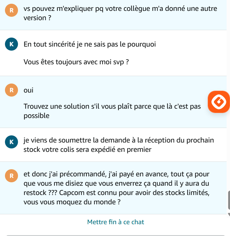 MashBurnd3ad's tweet photo. @AmazonHelp Félicitations, c'est la dernière fois que je commande un jeu vidéo sur votre plateforme !!! #Pragmata #AmazonFr. Jeu précommandé en Avril pour être sûr de l'avoir, ne toujours pas l'avoir reçu en Juin et en plus avoir la mauvaise blague qu'une livraison prévue 2028 ! https://t.co/UtJHJwe7FD