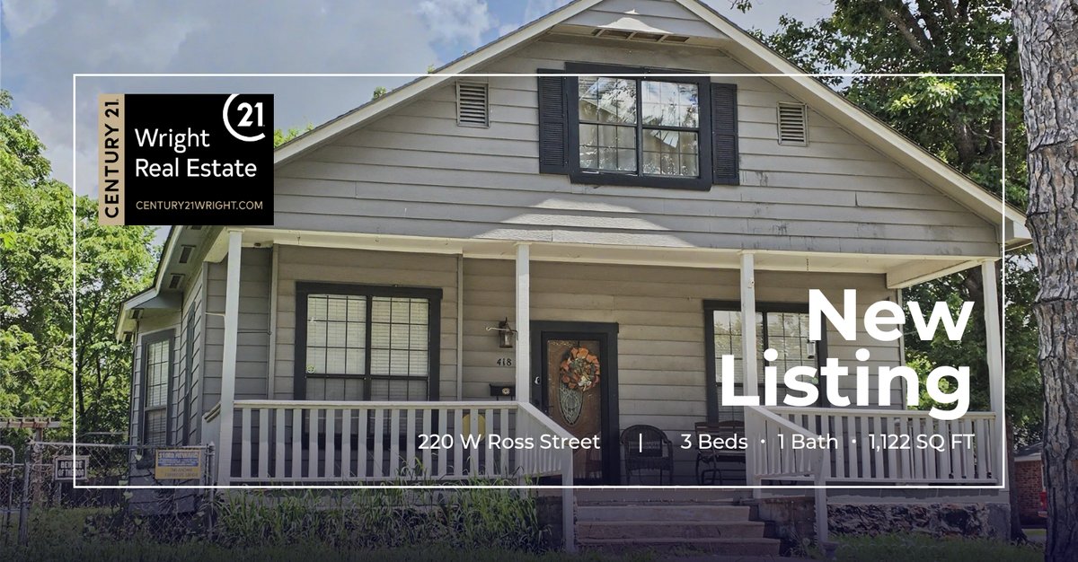 c21wrightok's tweet photo. 📍 New Listing 📍 Take a look at this fantastic new property that just hit the market located at 220 W Ross Street in Tahlequah. Reach out here or at (918) 931-7578 for more information

#C21wright 🥇 #TopAgents #RealEst... https://t.co/xMiMosUa2q https://t.co/l2qCwy6PJL