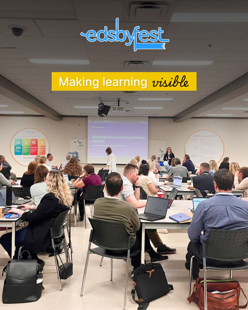 Edsby's tweet photo. Looking back on #Edsbyfest West, one theme stood out: making learning visible. Educators explored ways to better support students, engage families, and inform instruction through thoughtful discussions on growth, assessment, and data.

#Edsby #K12 #EdTech https://t.co/iDJLE7z77Q