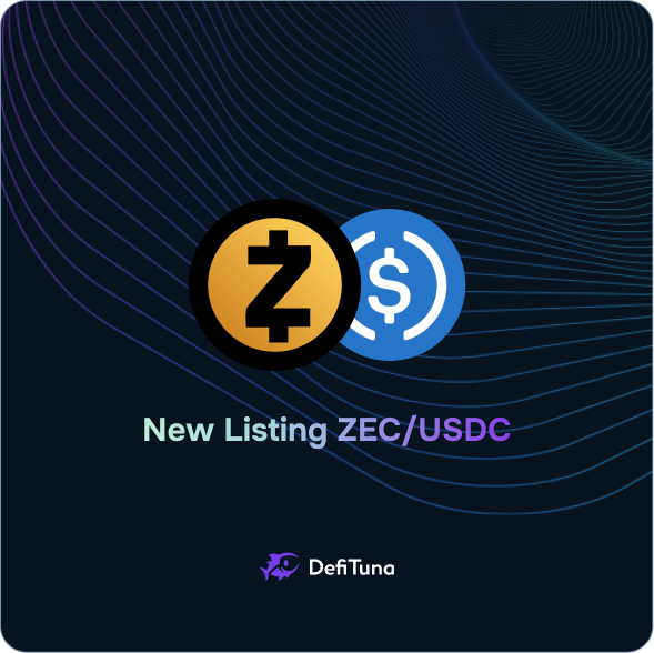 DeFiTuna's tweet photo. $ZEC / USDC is now live on DefiTuna.

You can now provide liquidity with up to 3x leverage, or lend $ZEC: all in one place.

https://t.co/tzBaE6Rlr6 https://t.co/TGelDftdiQ