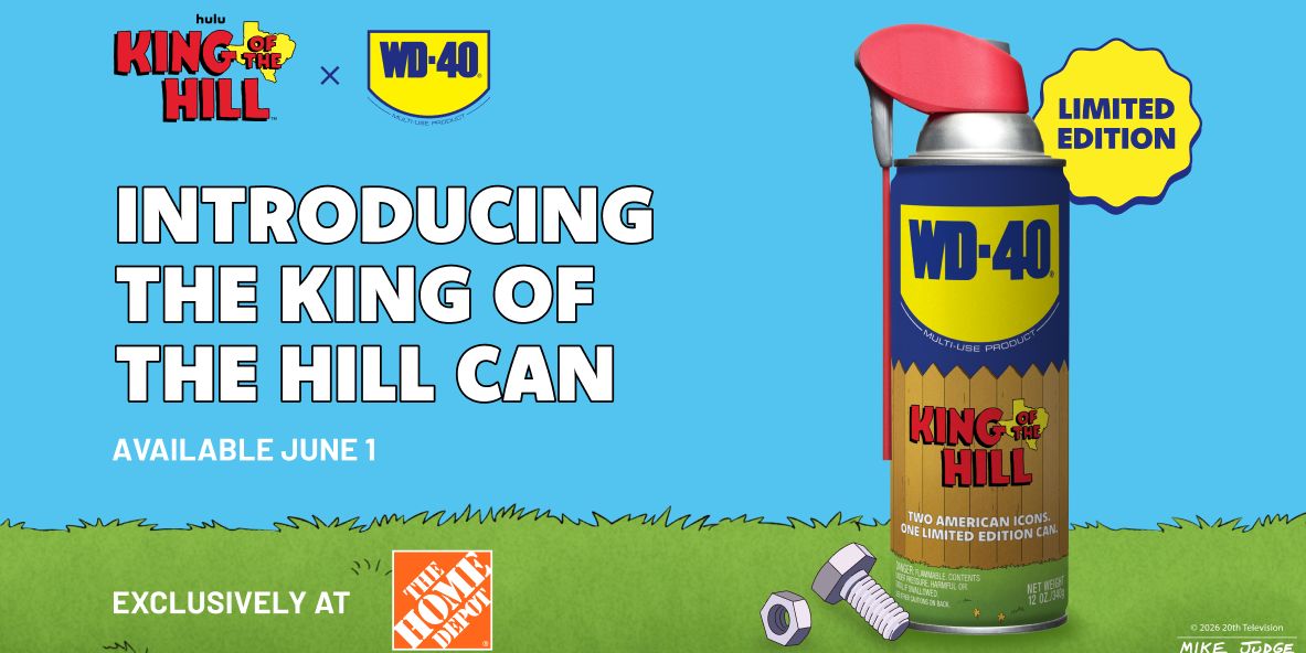 RoadandTrack's tweet photo. WD-40 gives Hank Hill his own can, because propane was apparently busy. https://t.co/GvbE84M6kx https://t.co/2CBoAlSEBc