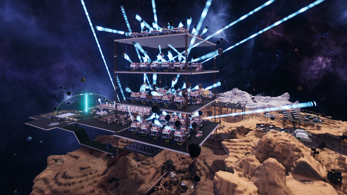 gamespark's tweet photo. 『Raft』＋『Satisfactory』な協力プレイ対応コロニー建設ADVが正式リリース。無限に自動生成される宇宙を冒険し巨大工場構築―採れたて！本日のSteam注目ゲーム
https://t.co/f75srQqUIY

完全破壊可能なボクセルで構成された惑星で自由に採掘でき、宇宙飛行士を募集し生産設備を拡張していきます。 https://t.co/DGVCeat2WC