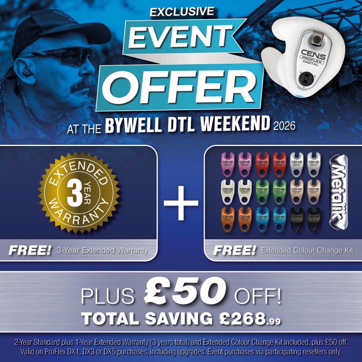 CENSdigital's tweet photo. Visit CENS National Retailers NEXT WEEK at the Bywell DTL Weekend to get a FREE Colour Change Kit plus an Extended 3-YEAR warranty worth over £200! Find out more about the event and attendees: https://t.co/LTtFBzYe8C

#CENSforShooters https://t.co/6DUAvqdXXK