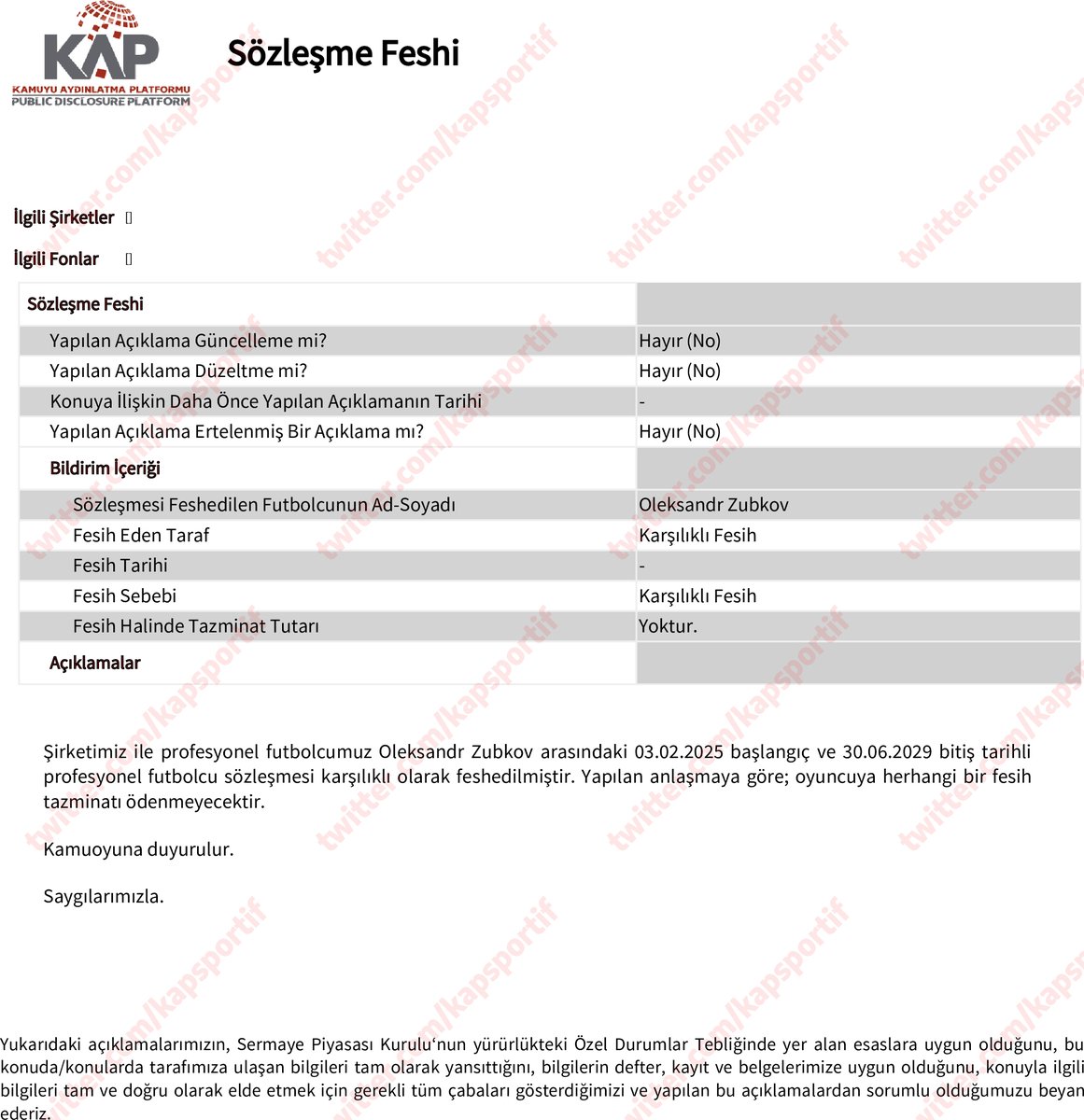 KAP Spor tweet media