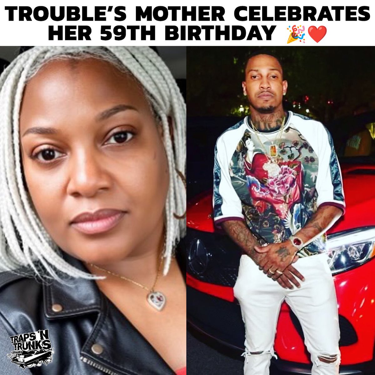 trapsntrunks's tweet photo. Trouble’s mom recently celebrated her 59th birthday and received plenty of love from family, friends, and supporters on social media. 🙏🎂❤️ The late Atlanta rapper’s mother shared a birthday post, with many sending heartfelt wishes and blessings her way as she continues to keep her son’s legacy alive.

Happy 59th Birthday to her! 🎉💐❤️👇 #Trouble #Atlanta #RIPTrouble #HappyBirthday