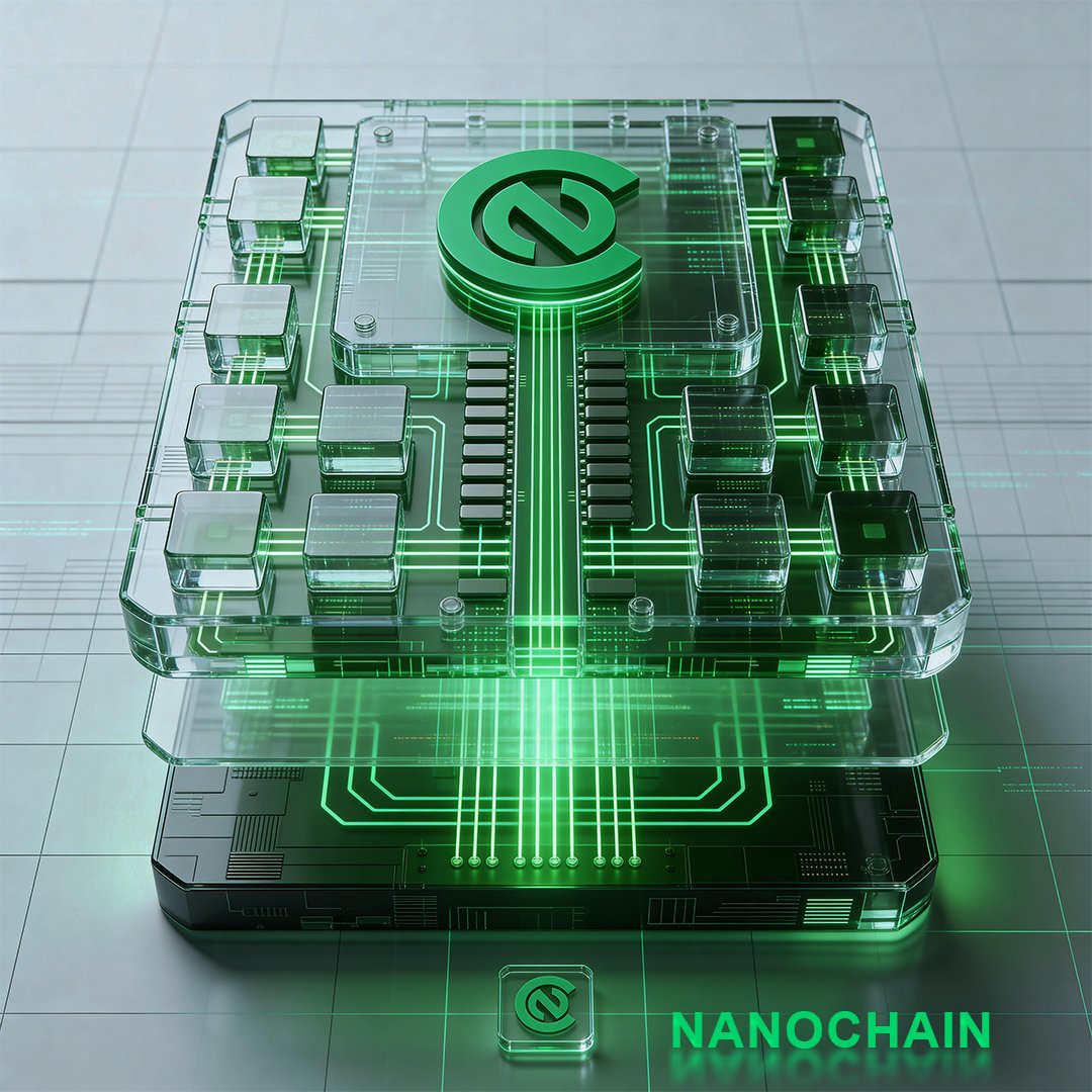 NanchNet's tweet photo. NANCH is an EVM-compatible chain for final settlement, tokenomics, and predictable execution.
Running PoA with Clique, NANCH delivers stable, low-latency block production while supporting smart contracts, DeFi primitives, and cross-chain bridges.

The architecture is intentional: NARO handles high-frequency social interaction, while NANCH provides hardened economic finality when commitments, assets, and value truly matter.
Fast interaction above. Economic certainty below.

NanoChain Network:
https://t.co/oFJv3Y4DAc
Official Links:
https://t.co/PCJdzDfwE6

#NanoChain #NANCH #NARO #Web3 #Blockchain #DeFi #Finality #OnChain #Crypto #Infrastructure