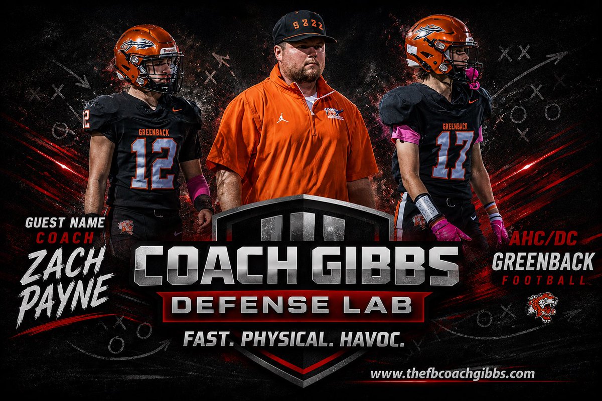 coachPJGibbs's tweet photo. LOADED IN THE LAB 🧪

🚨 The Lab is LOADED this week with outstanding guests and high-level football talk coming your way!

🎙️ Recording Tomorrow — Coach Aaron Terry @CoachAaronTerry 

🔥 Defensive Line Coach & Recruiting Coordinator

🏈 Iowa Western Community College #DLINEU

🎙️ Monday — Coach Wertz @CoachWertz12 

⚡ OC / Long Creek HS (TX)

🎙️ Tuesday — Coach Zach Payne @CoachPayne__ 

🛡️ AHC/DC Greenback Football

The Lab continues to bring elite minds, great energy, and valuable insight for coaches, players, and football junkies everywhere.

📺 Subscribe so you don’t miss the drops:

https://t.co/dDXsEAz6YR