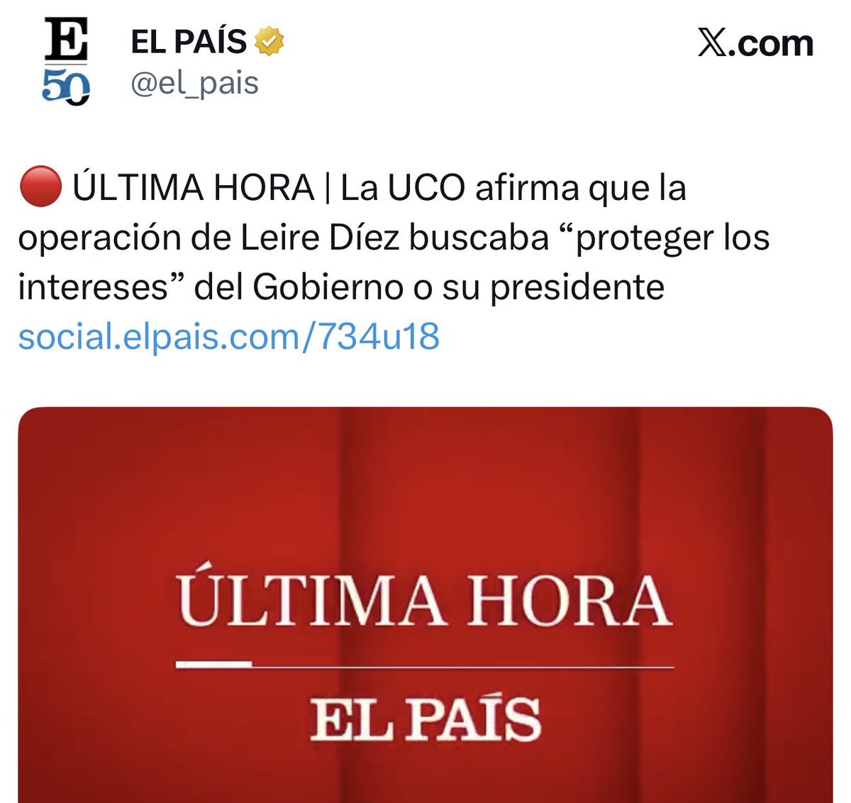 BarbaLight's tweet photo. 🛑#URGENTE | La UCO afirma:

“La operación de Leire Díez buscaba PROTEGER LOS INTERESES del Gobierno o SU PRESIDENTE”.

Nos gobierna un P S I C Ó P A T A…

#SanchezAPrisión #PsoeOrganizaciónCriminal https://t.co/uVjM0HkdPy