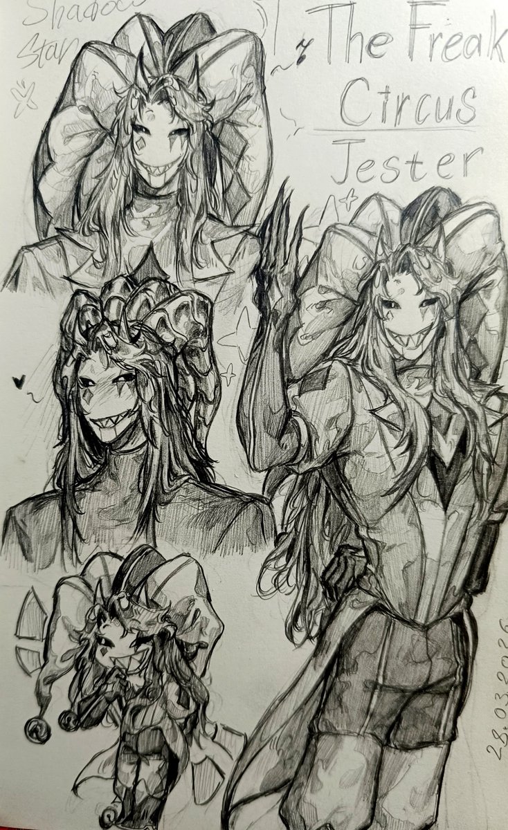 Starshadow3000's tweet photo. I want post them together, i draw all of them, ehehehe(♡´▽`♡)
(Part 1) 

#thefreakcircus #Tfc https://t.co/q1wINZ1snt