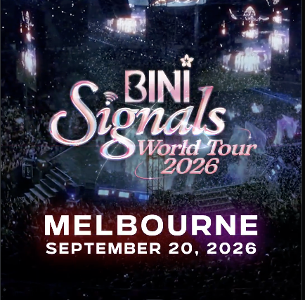 AllAboutBINIPH's tweet photo. Venues and capacities for "Signals: World Tour 2026" @ Melbourne Convention and Exhibition Centre (Melbourne, AUS) headlined by #BINI

🗓️ Date: September 20
💺 Capacity: Approx. 5,500+ https://t.co/iOhgjiBzGv