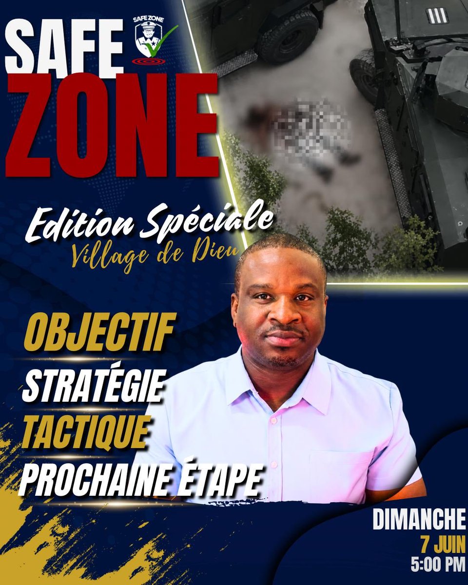 pierrealain59's tweet photo. Soyez au rendez-vous  pour une édition spéciale de SAFE ZONE ce dimanche 7 juin à 5 heures pm.

@coachbenbens abordera  l’opération  menée   à Village de Dieu  par les différentes forces en présence ( Contractuels privés, PNH, FAD’H, FRG )

Quel objectif, quelle stratégie, quelle tactique et enfin quelle sera la prochaine étape ?
Tous ces thèmes seront traités.

Cette édition spéciale sera disponible uniquement sur sa chaine YouTube dans un premier temps.

( Documents d’archives et images inédites seront diffusées)

Abonnez-vous
👉 https://t.co/tRIAZEoBSi