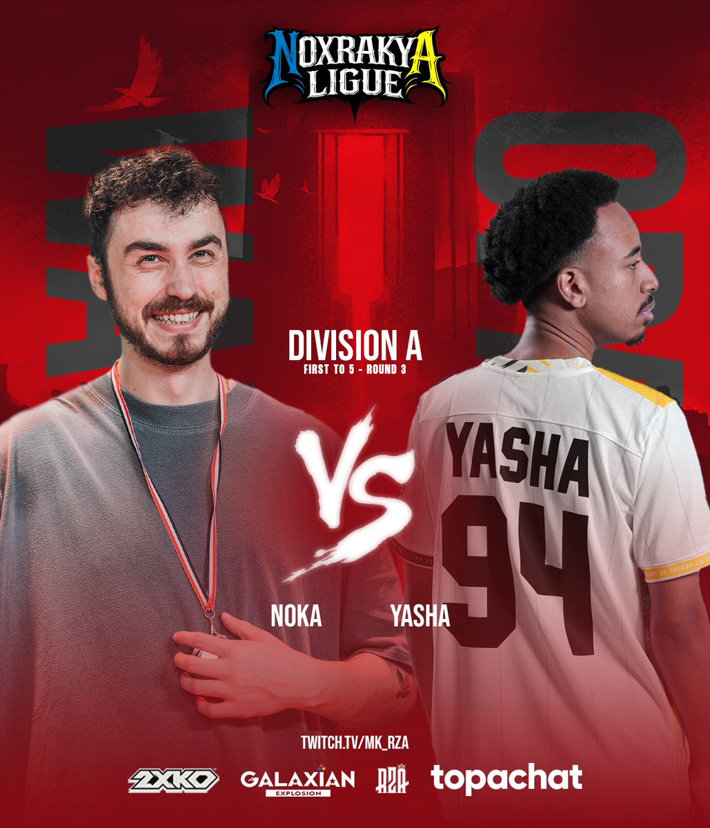 MK_RZA's tweet photo. WEEK 3 de la Noxrakya Ligue, ce soir à 19H00 !

Voici l'ordre des matchs :

@Kayne_Seys vs @caniixxx 
@Wawa_FGC vs @Opalmasquee 
@Yasha94_ vs @ItsNoka 
@wadefgc971 vs @FrezzF_ 

--> ttv/mk_rza

Je serais au mic avec @iamarktall puis @ScelGH https://t.co/P0YGEhudWW