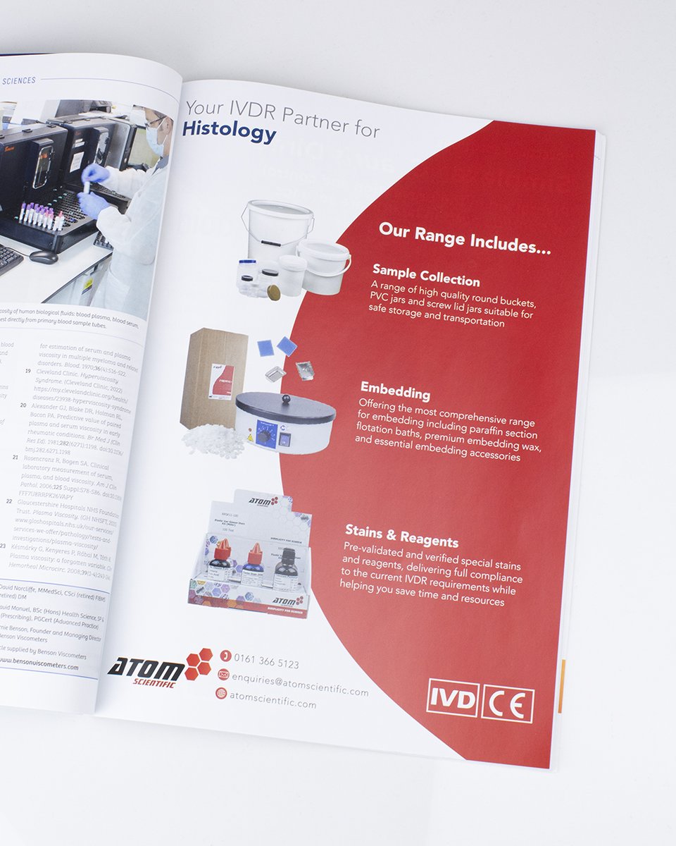 AtomScientific's tweet photo. We are featured in the April issue of Pathology in Practice🔬
Explore our Histology Range👇
https://t.co/46ycY6IRmL
#Histology #Stains #IVDR https://t.co/XkEJbysF5a