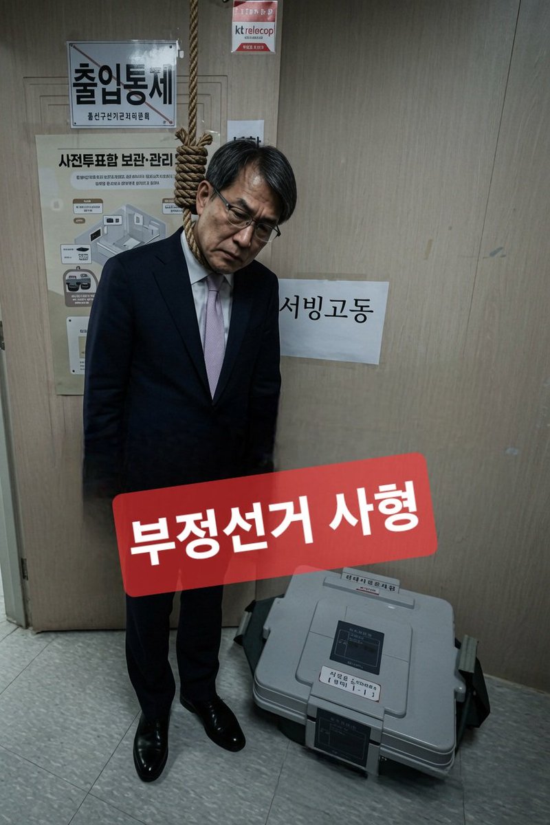 liarminjoo's tweet photo. 🚨 부정선거는 사형 맞는지요? https://t.co/FEGEL8bNA5