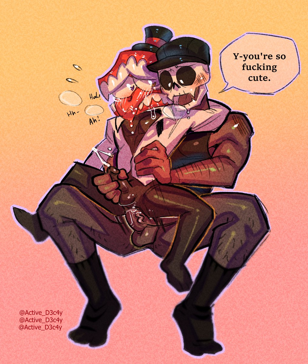 Active_D3c4y's tweet photo. oc x canon comms ^^ 
#tadcNSFW #genitalcircus https://t.co/gdQ9X0oPNS