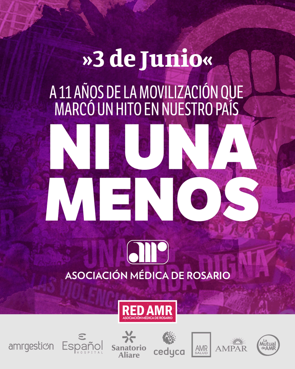 amrorgar's tweet photo. La Asociación Médica de Rosario, junto a todas las instituciones que integran la RED AMR, reafirma su compromiso en la construcción de una sociedad, y una vida, libre de violencias. https://t.co/hdC8i0NFi2