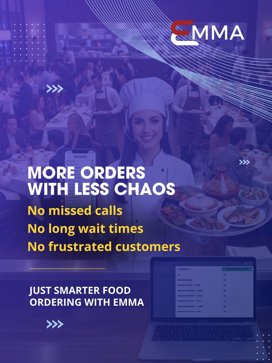 HiEmmaAI's tweet photo. From "I'd like to order" to "Would you like a combo?"
Emma turns conversations into higher response!

#VoiceAI #RestaurantTechnology #AIOrdering #CustomerExperience #Upselling https://t.co/w8gYqbsly3