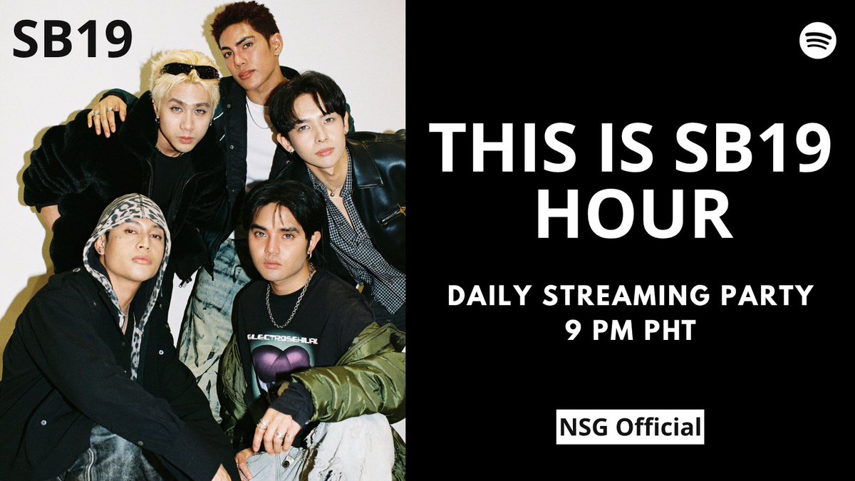 _OfficialNSG_'s tweet photo. [🚨] THIS IS SB19 HOUR

A'TIN!📢 
Let's bounce back and put our energy into STREAMING! A few weeks before Lollapalooza, but our streams were dropping significantly. We're encouraging everyone to STREAM and VOTE for SB19. Let's give SB19 positive energy and vibes! FOCUS ON SB19!!!!

THIS IS SB19: https://t.co/g8vUQPSJjk

@SB19Official #SB19
#ThisIsSB19Hour