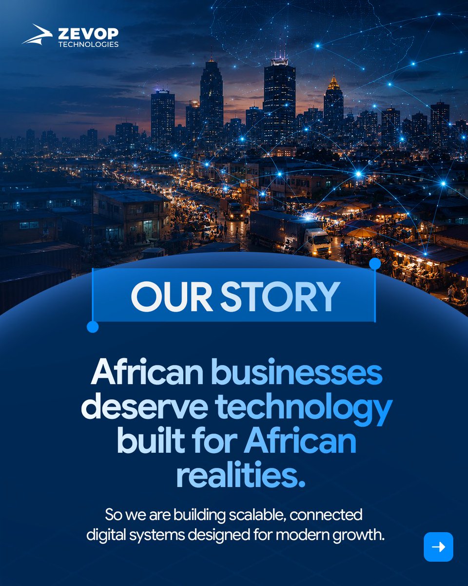 zevoptech's tweet photo. Technology works better when everything works together.

At @zevoptech, we're building more than standalone products. We're creating a connected ecosystem designed to help African businesses and developers operate, grow, and scale more efficiently.

🧵1/3 https://t.co/7QXab7hNrD