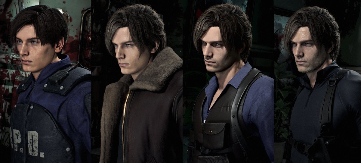 ELOW_MOJO's tweet photo. RE9 Leon Kennedy evolution

[I couldn't use the good hair for RE4 and RE6 :/]
#RE9 #REBHfun #LeonKennedy https://t.co/skp7cNI87X