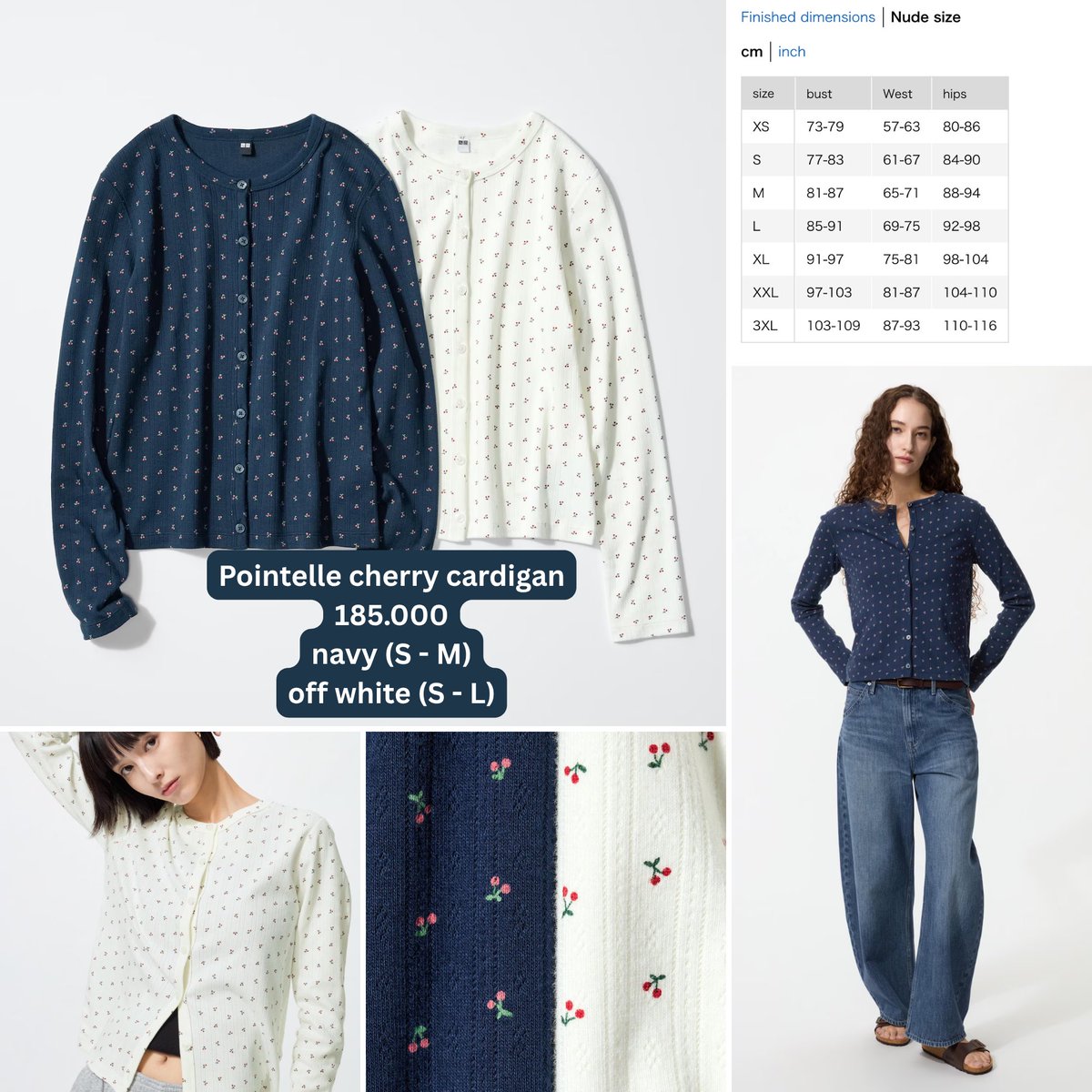 ccstudioo's tweet photo. UPDATE HARGA❗️

OPEN JASTIP SALE UNIQLO GU JEPANG 🇯🇵 @davcern2 

✅Harga bersih ina incl jastip
✅Fullpayment
✅CO shopee (bs cek testi)

❗️MAX ORDER 6 JUNI 26 19.00 WIB❗️
Ready ina 14 JUNI 26

🚛 Bekasi

Order DM 

japan jp wts sell jual handcarry cardigan cherry utility jacket https://t.co/TVZ10tcy9k