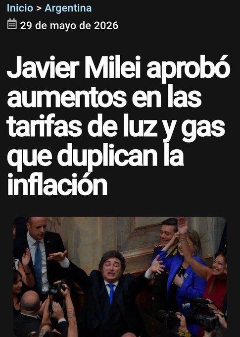 Jackes_is_back's tweet photo. El que venía con la motosierra a eliminar impuestos los termino subiendo a todos 🔥 https://t.co/KIn3yNBmwX