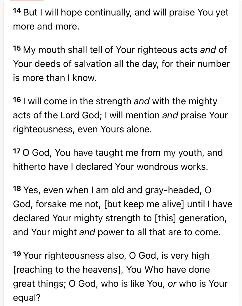 007Macmac007's tweet photo. Your righteousness this/Your righteousness that…

King David wrote almost all the psalms in the Bible.David was known to be a man after God’s own heart.He had the secret revelation,not my righteousness but Yours God,do I declare!

So I 🗣️I’m righteous only because of Jesus! https://t.co/gMHjjvVWkA