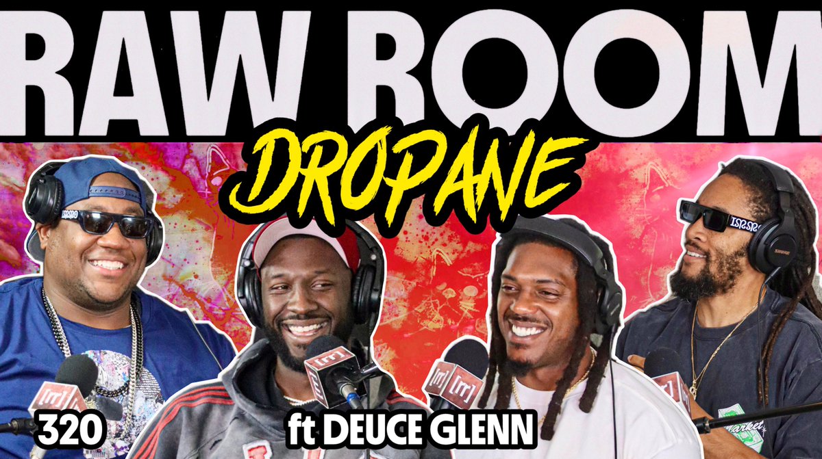 Raw__Room's tweet photo. 320 ft Deuce Glenn is out now! 

- His athletic career
- Having a star NFL dad
- Wild moments he’s witnessed 
- Rodgers retiring and other news
- Big Back Hour / Academy Tapes
- And tons more! 

📺: https://t.co/WSFYCsfJGX

🔊: https://t.co/iUdGefmoQE https://t.co/EoEq58BNDl
