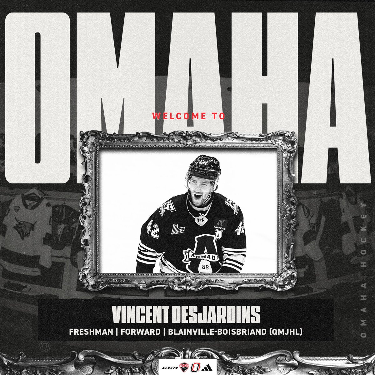 OmahaHKY's tweet photo. ✍️ | Welcome to the 402, Vincent🤘

▶️ Spent four seasons with the Blainville-Boisbriand Armada, where he appeared in 210 games and collected 213 points on 65 goals and 148 assists.

▶️ Elevated to alternate captain during his final season with the Armada.

#ForThe402 https://t.co/rcNw0Df6kl
