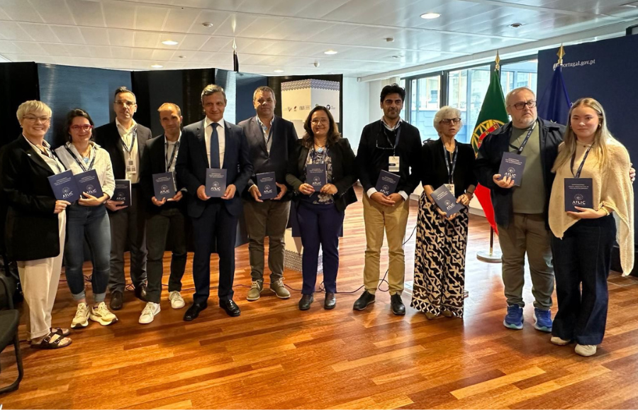 AtlanticArea's tweet photo. 🌊 At the closing event of the ATLIC Innoblue project, hosted by the Permanent Representation of Portugal to the EU.🤝 A spetial thanks to the MEP @paulomatoscunha  for highlighting youth entrepreneurship, collaboration, and innovation for the future of the Atlantic Region. https://t.co/yBBQ8hOjGr