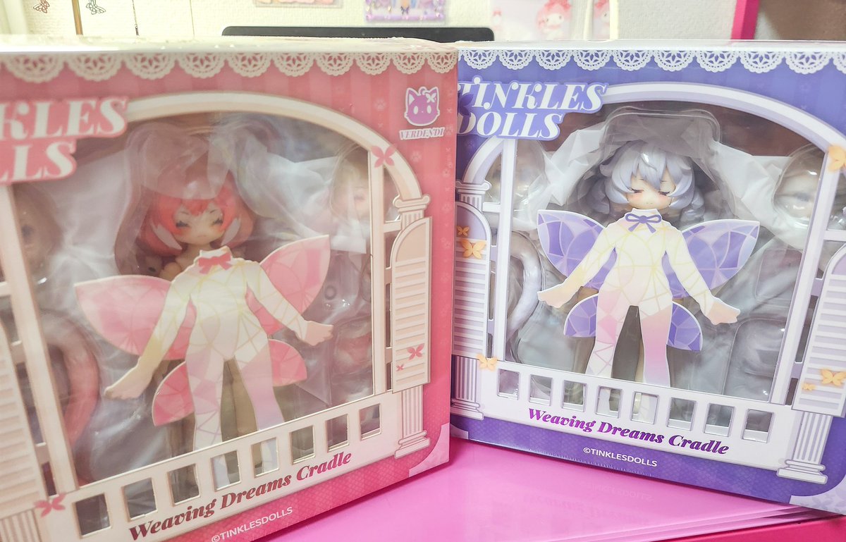 cm_d_bs's tweet photo. 初めてドールをお迎えしてから今日で1年でした🎉TINKLESDOLLの夢織り籠ちゃん達! https://t.co/1hGjZWZR7m