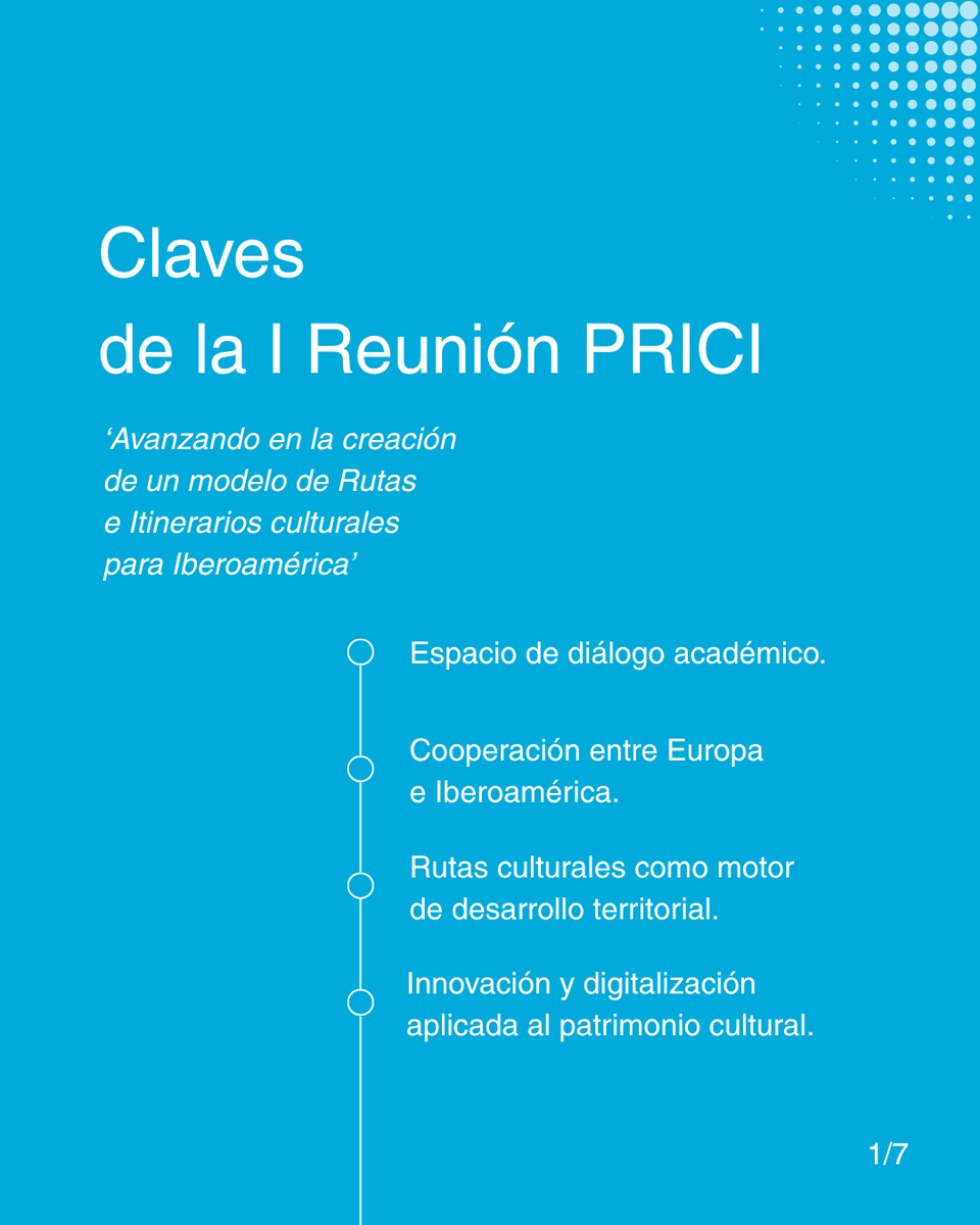 CrusoeRed's tweet photo. 🌍 I Reunión del Programa de Rutas e Itinerarios Culturales Iberoamericanos (#PRICI) 🌍

📅 3-5 de junio.
📍 Sede del Foro Iberoamericano de La Rábida, Huelva.

🔗 Más info en https://t.co/W8Ueml8WhO

#RedCRUSOE #cooperacioniberoamericana #Huelva #patrimonio https://t.co/nTgZKDvucb