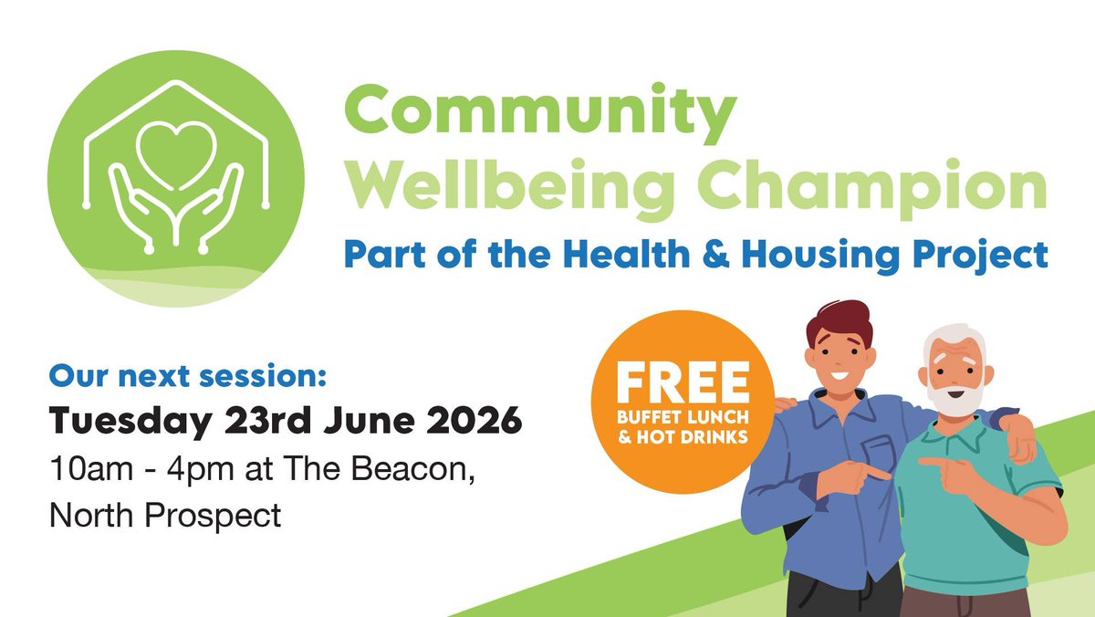 oneyouplymouth's tweet photo. Don't miss the next @livewellsw and @PlymCommHomes Community Wellbeing Champion Training which will take place on the 23rd June.

Learn the knowledge and skills that'll enable you to play an active role in helping others with their wellbeing.

See image for more details. https://t.co/J3NnLqi6I3