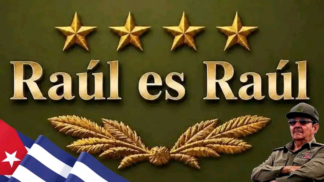AnecCuba's tweet photo. La #ANEC   celebra el cumpleaños 95 del General de Ejército Raúl Castro Ruz.
 Su ejemplo de firmeza, lealtad y entrega a la patria sigue iluminando el camino de la Revolución. 

#95deRaúl 
#RaúlEsRaúl 
#CubaEstáFirme https://t.co/1nV98KByZr