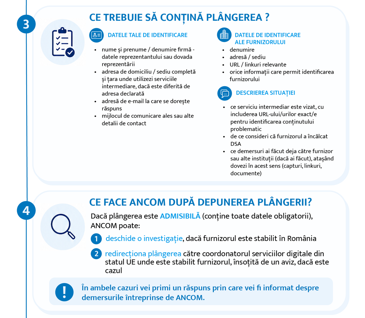 ANCOM_RO's tweet photo. Consideri că o platformă online încalcă obligațiile prevăzute de Regulamentul privind serviciile digitale? 

Poți depune o plângere la ANCOM, urmând pașii descriși în ghidul nostru. 👇

#DSA

🔗https://t.co/dj5rkYzdTu https://t.co/f1s8FhF7le