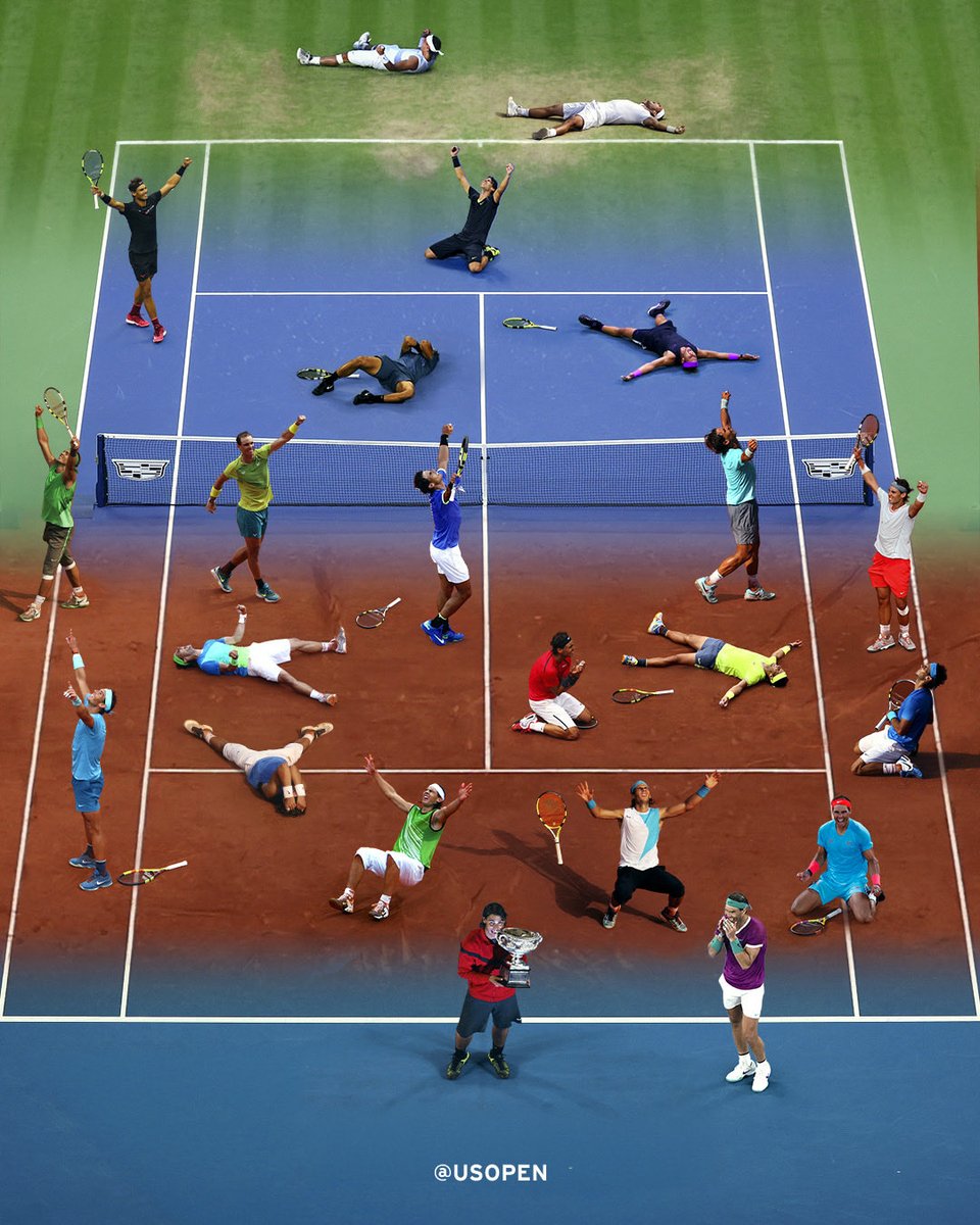 usopen's tweet photo. Celebrando a un fenómeno de este deporte. Gracias por enseñarnos el tenis a tu manera 💙

¡Feliz cumpleaños, Rafa! 🥳 https://t.co/6zlmEhNERD