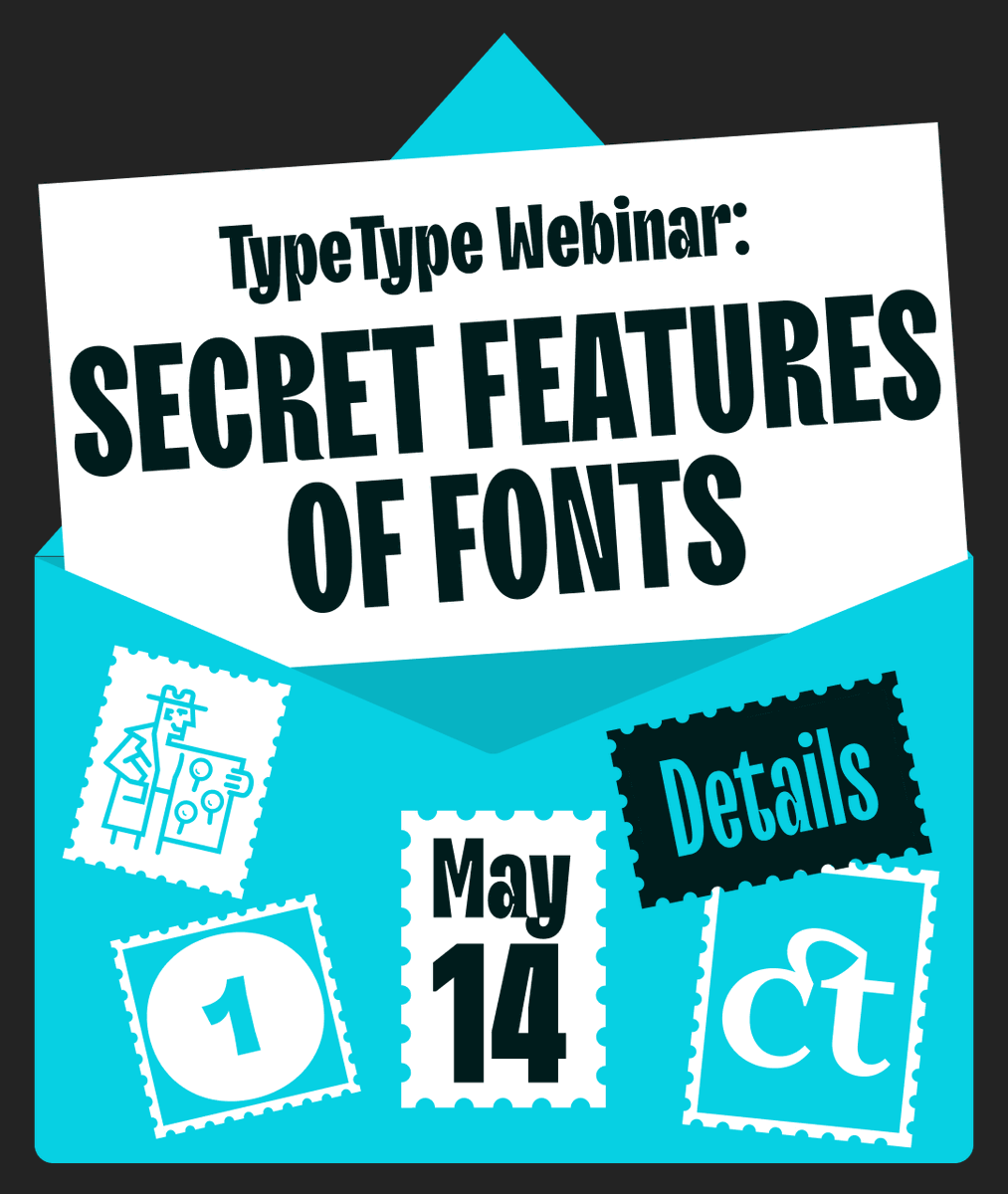 _TYPETYPE_'s tweet photo. We are sharing the recording of our "Secret Features of Fonts" webinar! ✨
TypeType experts discussed the hidden capabilities of modern typefaces: OpenType features, stylistic alternates, ligatures, and other tools: https://t.co/iolMnwx1q4 https://t.co/Oy8VR2S6o6