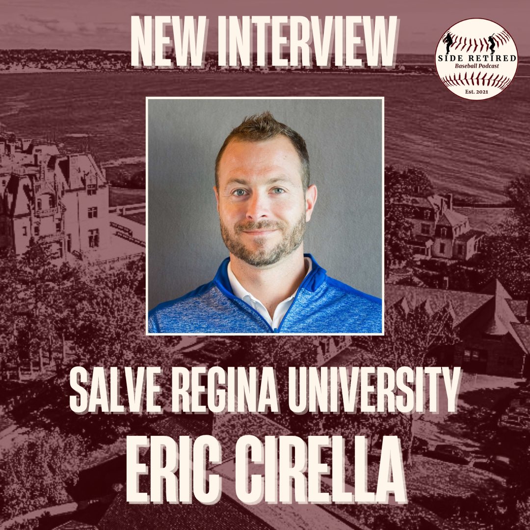 SideRetiredPod's tweet photo. New Episode!! Head Coach of @SalveBaseball @EricCirella joins the show to discuss his baseball career in Newport, the 2026 season and recruiting advice to High School &amp; Transfer students!! 

Episode Link: https://t.co/zTdqQkazWA

#SideRetired | #SRInterview | @SalveRegina https://t.co/tOnxRAohfK