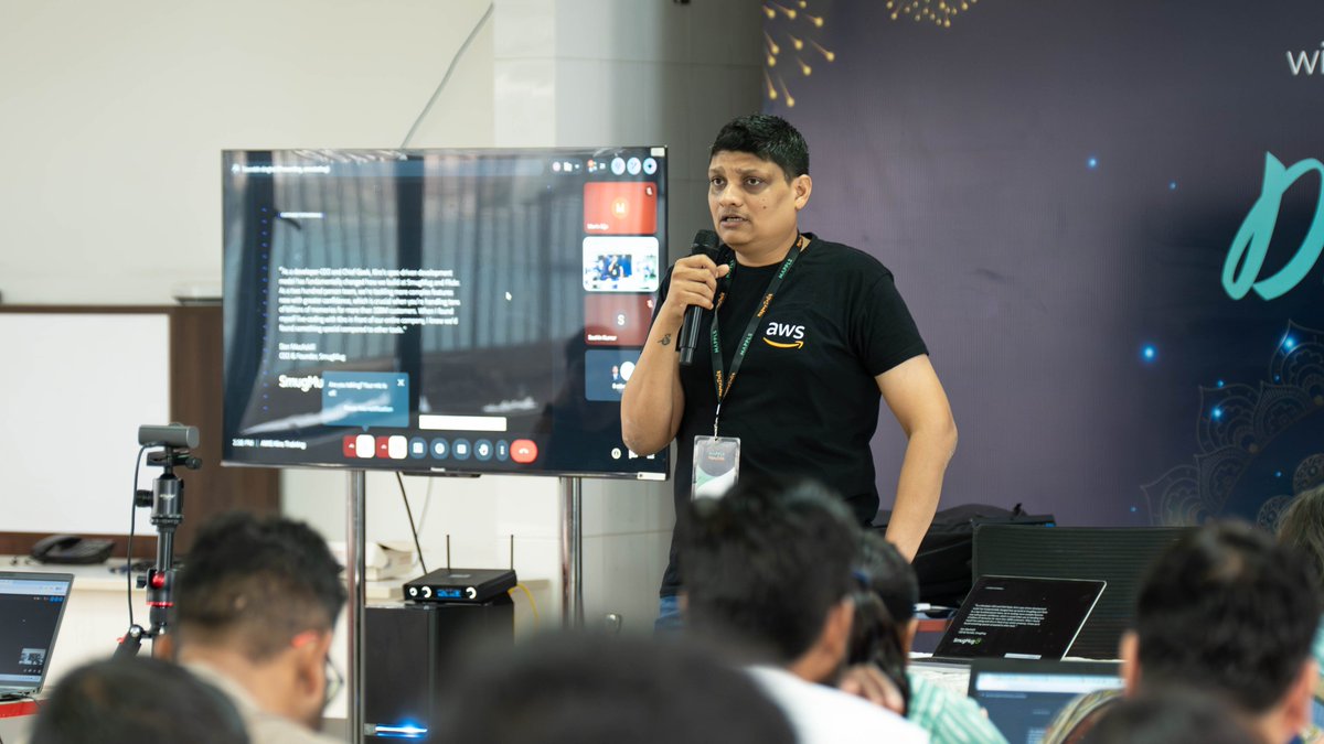 MapmyIndia's tweet photo. Over the last two days, MapmyIndia teams came together for the AWS Developer Immersion Day on “Kiro – AI-Powered IDE by AWS”, exploring how AI-powered tools can help developers work smarter, collaborate better, and bring ideas to life faster.

Beyond the demos, discussions, and hands-on sessions, it was an opportunity to learn, exchange perspectives, and stay curious about what's next in technology.

At MapmyIndia, we believe innovation begins with continuous learning. Every new skill gained, every idea shared, and every question asked helps us build better products and create greater impact for millions of users.

A big thank you to the @awscloud team for sharing their expertise and to our teams for bringing such energy and engagement to the session.

@rakeshverma1950 | @RashmiNext | @_rohanverma 

#MapmyIndia #LearningAndDevelopment #Innovation #AI #AWS #Technology #PeopleFirst #LearningCulture