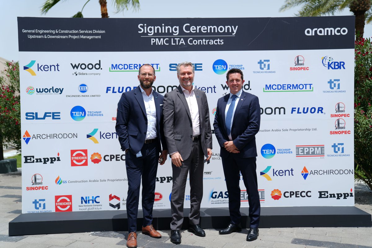 McDermott_News's tweet photo. McDermott has been awarded a long‑term project management consultancy agreement with Saudi Aramco, working alongside SLFE to deliver large‑scale energy and low‑carbon projects across Saudi Arabia. Read more: https://t.co/lInMPWCsSi #EnergyTransition https://t.co/n66DsKwbJU