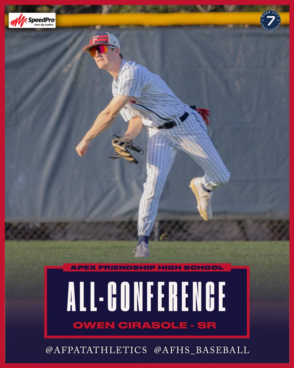 AFPatAthletics's tweet photo. Congratulations to @AFHS_Baseball &amp; @AFHS_Softball players on winning All-Conference! Shout-out to Braden Bloom on being awarded All-State! #PatFam #RepAFHS 🔴⚪️🔵⚾️🥎 https://t.co/0J5yPBt3Zx