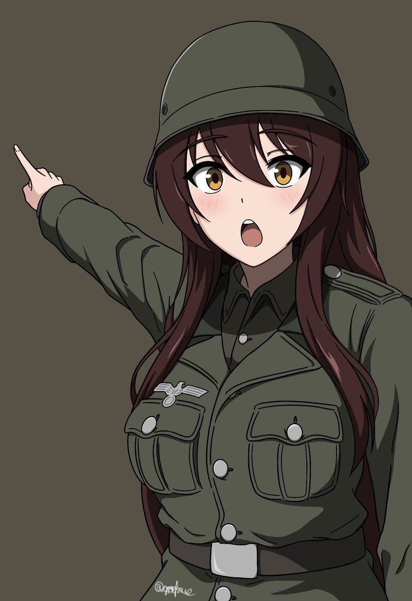 pace2587's tweet photo. 看！細節完善中
見て！細部を仕上げ中
Look! Working on the details

#軍服少女 #ミリタリー少女 #WIP #illustration https://t.co/Ydhh9vdQua
