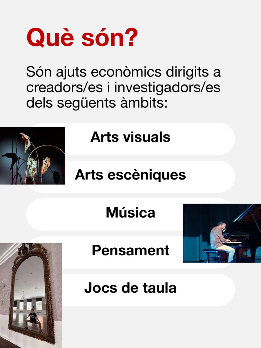 cultura_cat's tweet photo. 📣 Convoquem 150 #BequesFAR, amb una dotació de 8.000 euros cadascuna, per promoure projectes de creació artística, recerca i innovació.

El termini per presentar sol·licituds finalitza el 18 de juny.

https://t.co/pQ9PsWRQIK https://t.co/BGoRB5KQqI