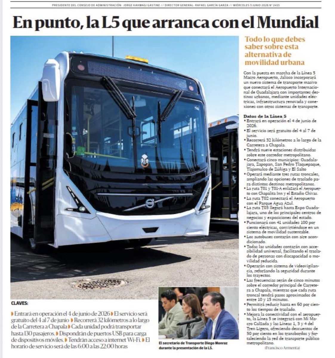 MonrazDiego's tweet photo. Feliz Miércoles con las #BuenasNoticias sobre la conectividad del Aeropuerto de Guadalajara y el transporte público al Sur del AMG: https://t.co/2Z3IyI8VUt