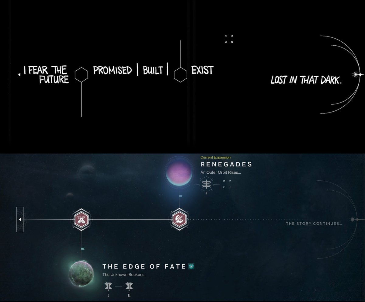 destiny_thememe's tweet photo. Reminder that devs worked on shadow &amp; order and shattered cycle because management kept EoS decision from them.
Night falls for everything; it doesn't faze me. I would just like to wait for those that weren't given a chance to outrun the dark. https://t.co/G1BMQyQM8H