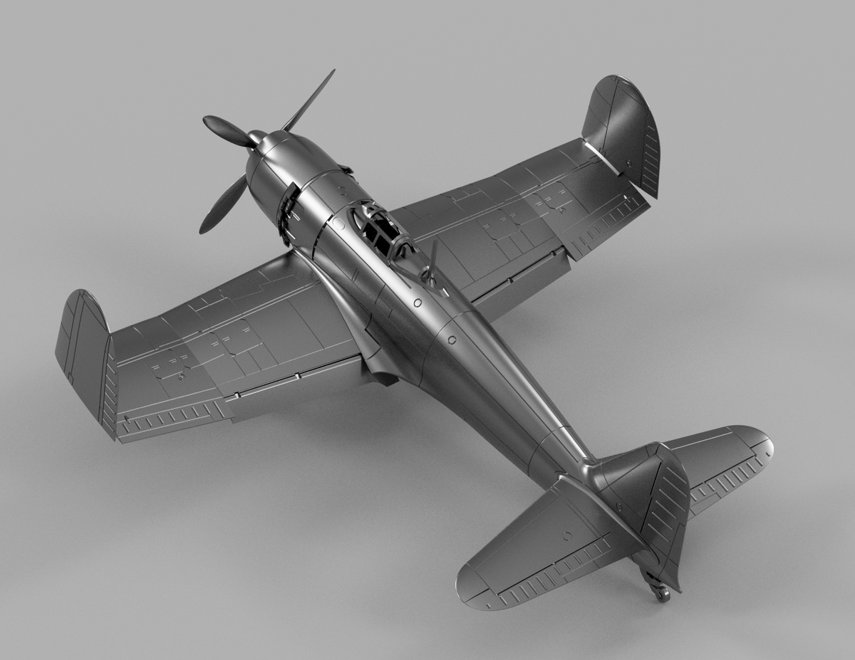 sonkran_gogo's tweet photo. 1/350 A7M2 烈風一一型　データ完成しました。フラップ上下、主翼折り畳み/展開、水平尾翼形状などそれぞれ選択できるようデータを用意しました。2号機/3号機風をお好みで選べます。次はプリントしてみます。 https://t.co/MwkV4lEnO3
