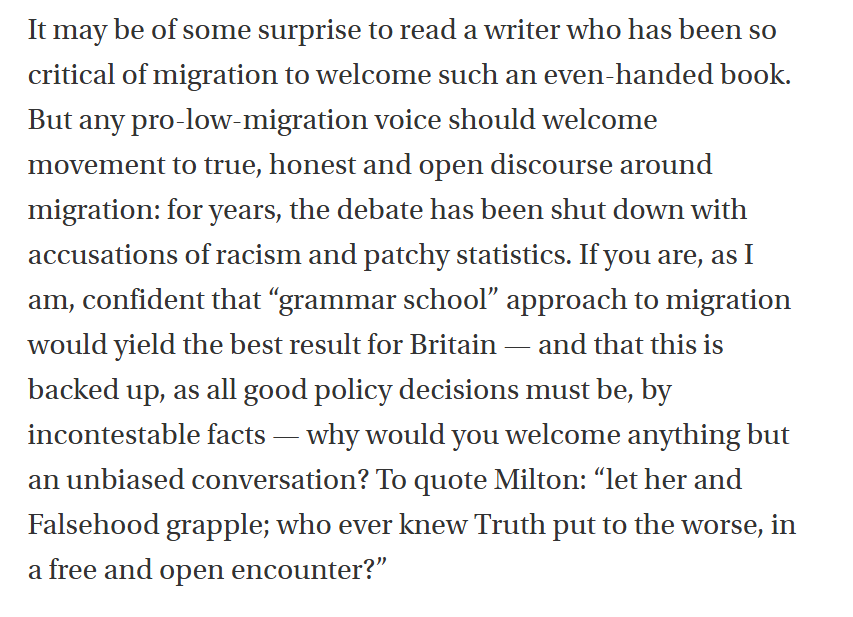 M_Sumption's tweet photo. From Tom Jones @93vintagejones on my "scrupulous" new book, "What is Immigration Policy For?" in @TheCriticMag https://t.co/66nWUzKTdZ